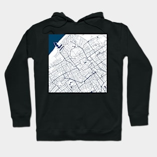 Kopie von Kopie von Kopie von Kopie von Kopie von Lisbon map city map poster - modern gift with city map in dark blue Hoodie